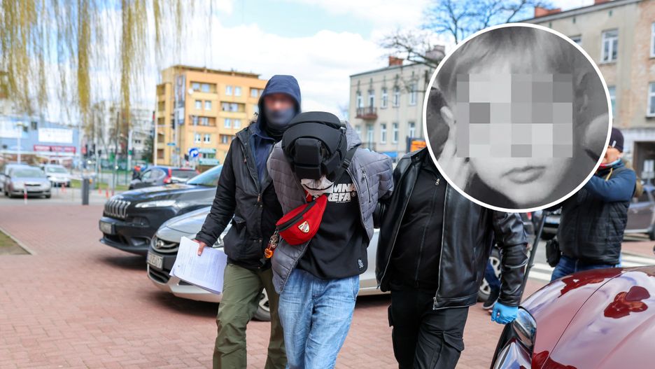 Doprowadzenie 27-letniego ojczyma zmarłego Kamila do Prokuratury Okręgowej w Częstochowie