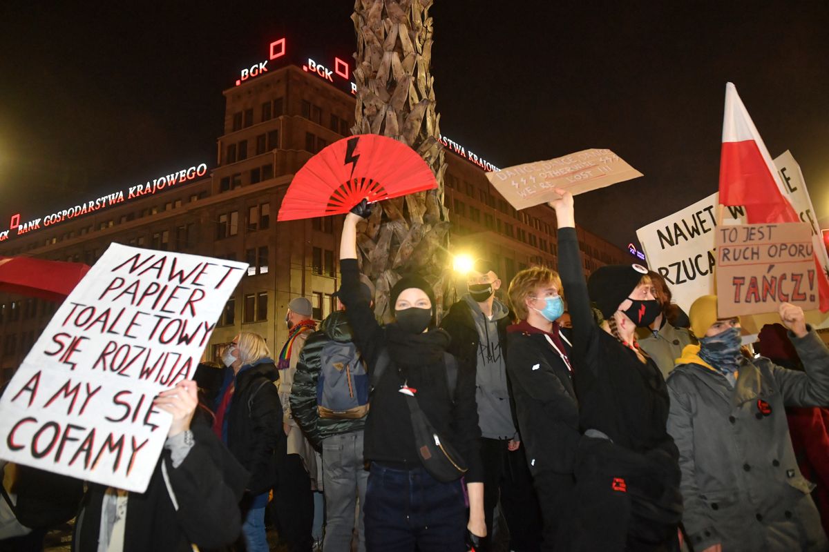 Strajk Kobiet w Warszawie. To był kolejny dzień protestów