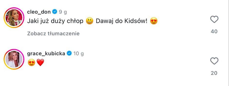 Komentarze pod fotką Barona