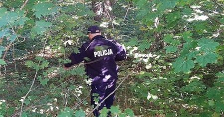 Poszedł na grzyby. Ugrzązł po pas w błocie. Ratowała go policja