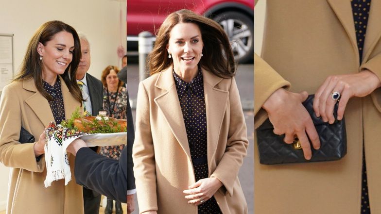 Gustowna Kate Middleton odwiedza Centrum Społeczności Ukraińskiej z pierścionkiem wartym ponad DWA MILIONY złotych (ZDJĘCIA)