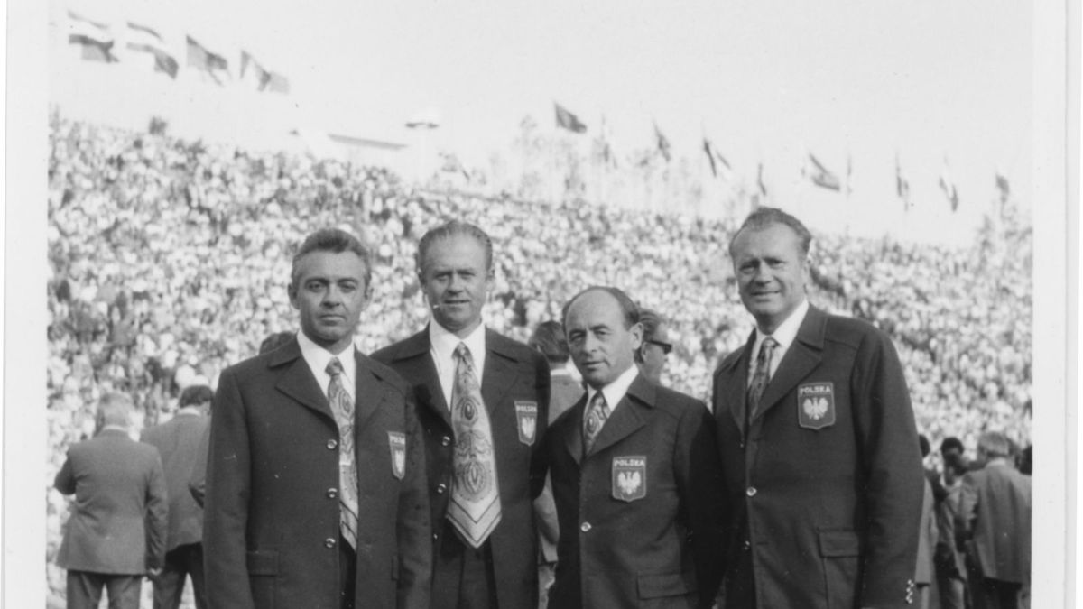 Polscy strzelcy na powojennych igrzyskach olimpijskich fot. domena publiczna/PZSS