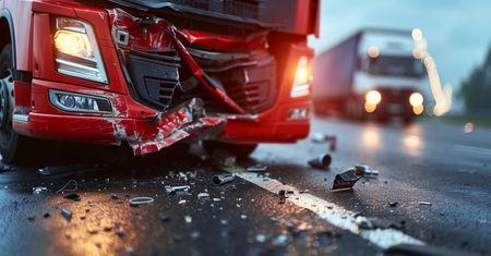Lubin: Wypadek na S3 na Dolnym Śląsku. Zderzyły się ciężarówka i bus, droga zablokowana