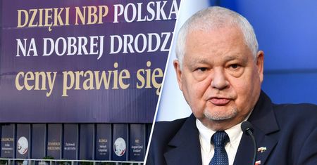 Nowy baner na gmachu NBP. "To obrażanie nas wszystkich"