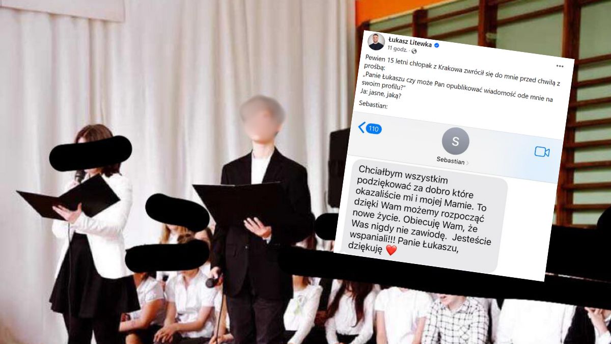 15-letni Sebastian z Krakowa podziękował za wsparcie