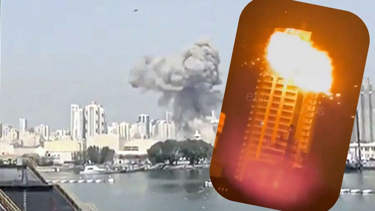 Irański dron uderza w wieżowiec w Bahrajnie. Potężna eksplozaja