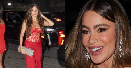 Sofia Vergara eksponuje wdzięki w ognistej koronce. Petarda? (FOTO)