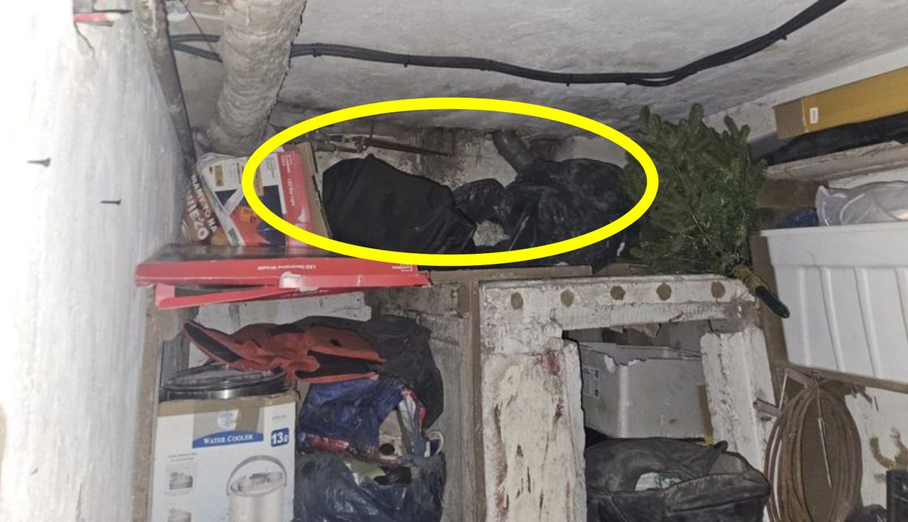 Weszli do piwnicy. I tylko zajrzeli pod sufit. Wydało się