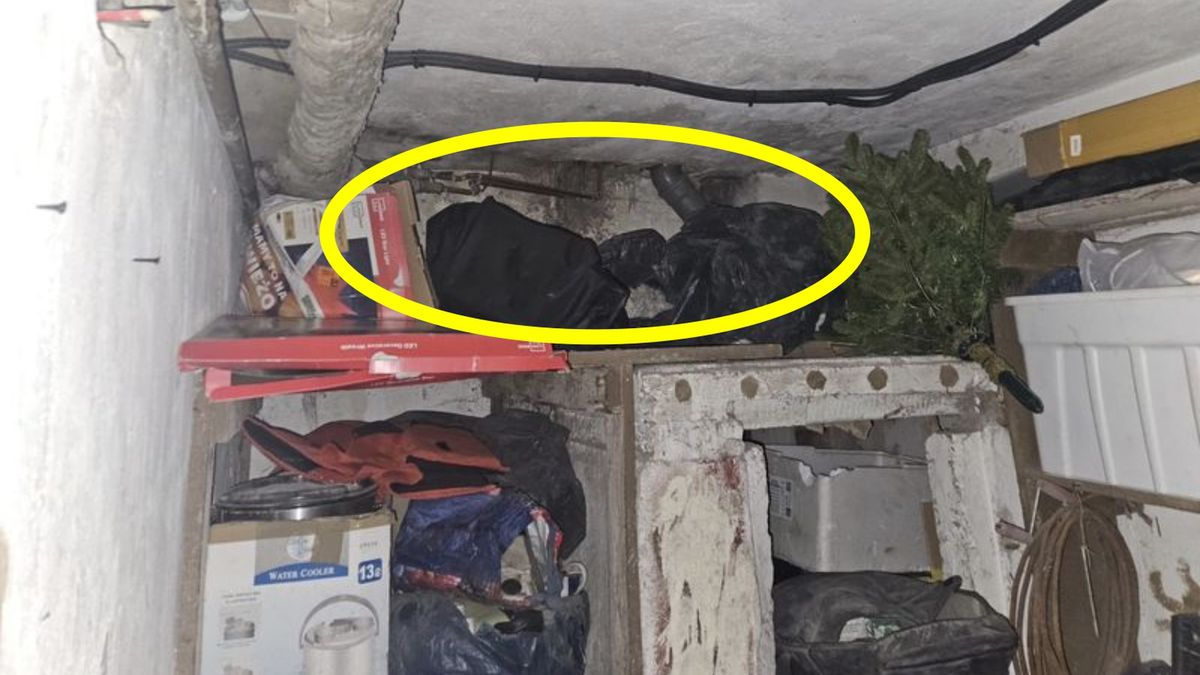 Ukrywał się w piwnicy.