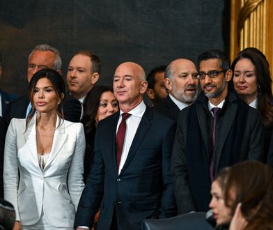 Odważna stylizacja. Lauren Sanchez przyciągała uwagę na zaprzysiężeniu Trumpa