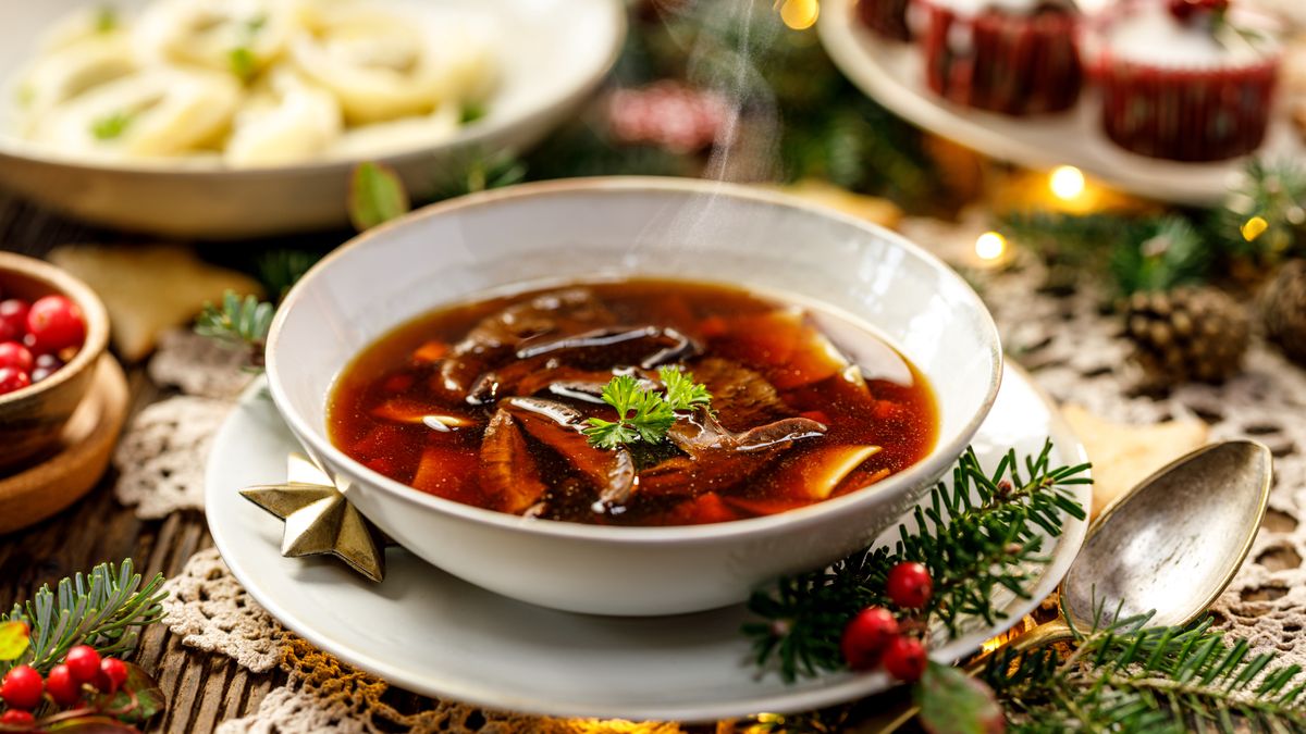 Wigilijna zupa grzybowa