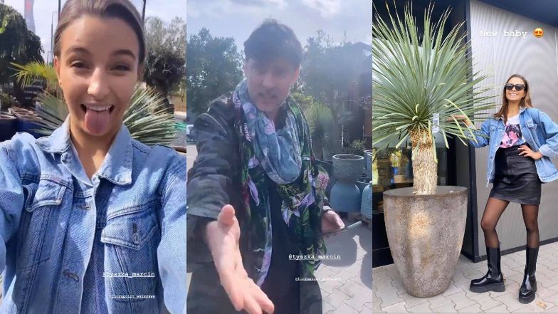 Julia Wieniawa zaopatruje się w rośliny na balkon