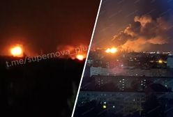 Ukraiński atak dronów w Rosji. Pożar w rafinerii