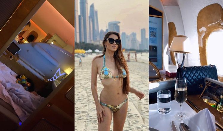 Patrycja Tuchlińska leci prywatnym samolotem do Dubaju