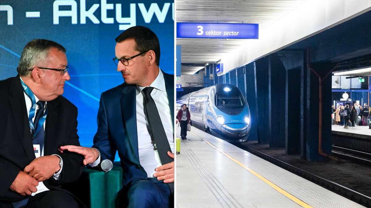 Na obniżkę cen biletów w PKP Intercity nalegał sam premier Mateusz Morawiecki. Na zdjęciu z ministerem infrastruktury Andrzejem Adamczykiem odpowiedzialnym za kolej