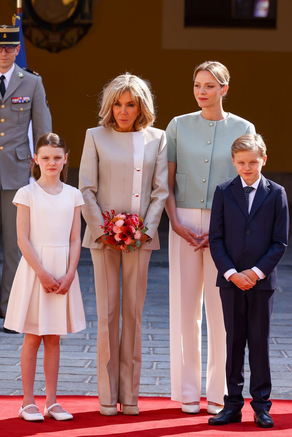 Brigitte Macron i księżna Charlene