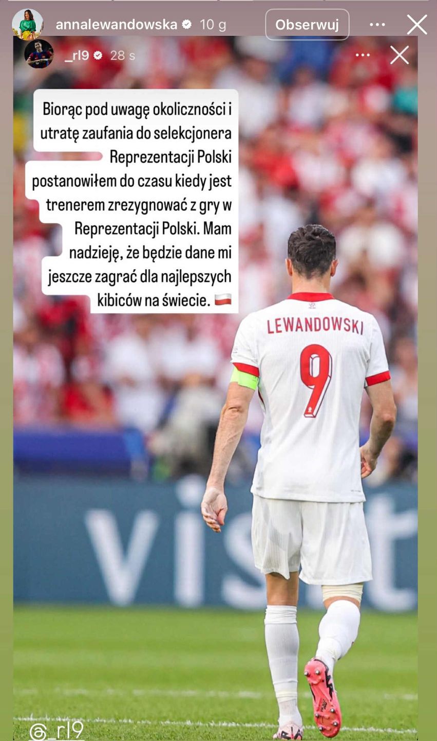 Anna Lewandowska reaguje na decyzję Roberta Lewandowskiego