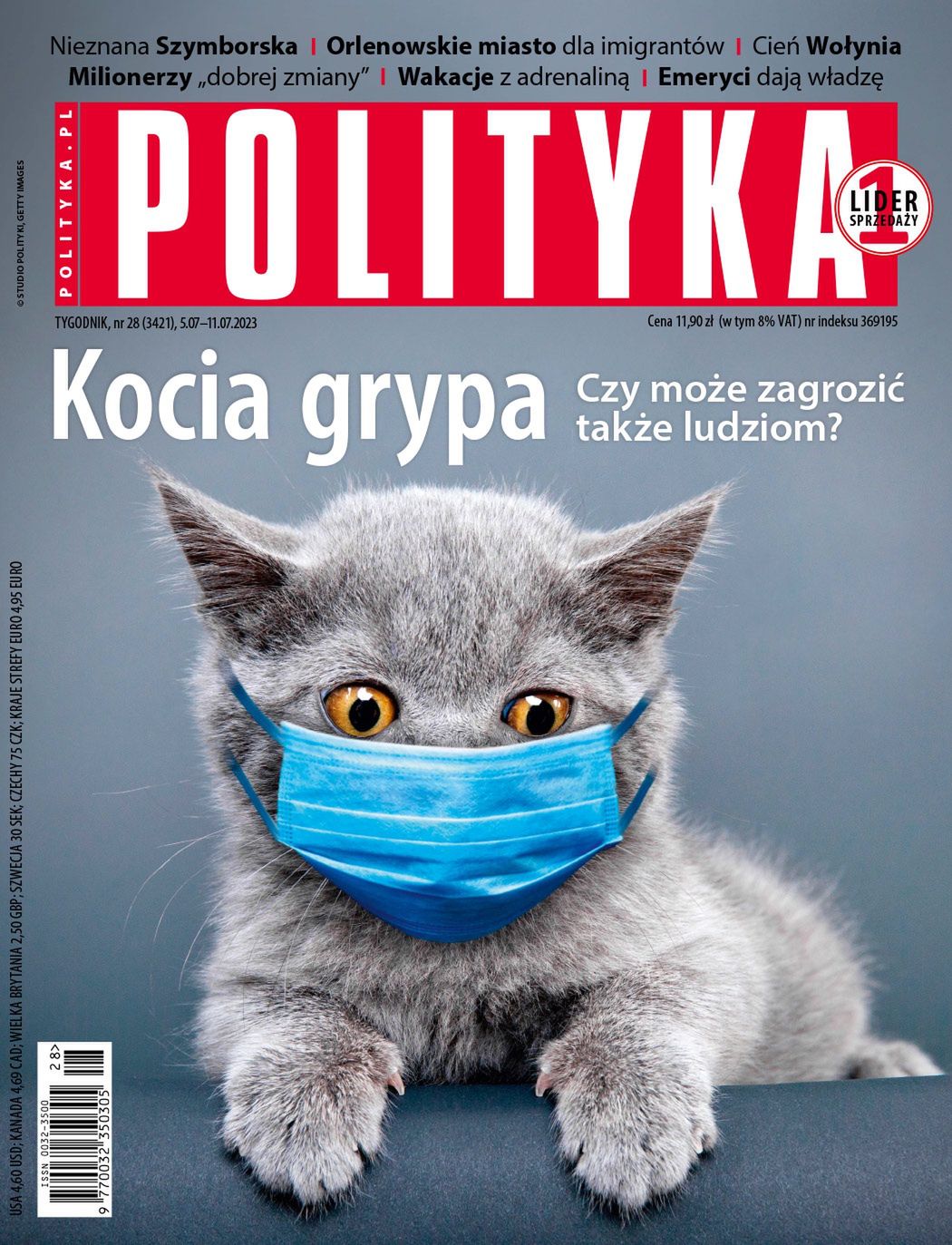 Okładka tygodnika "Polityka"