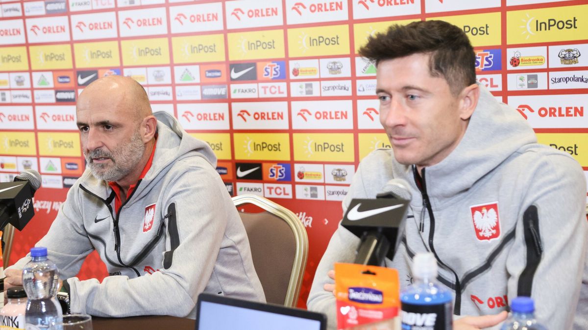 Robert Lewandowski i Michał Probierz