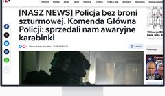 Policja reaguje na tekst Republiki o braku karabinków. Dziennikarz: za nieścisłości przepraszam