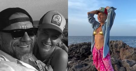Patrycja Markowska pręży się na skałach w ociekającym ZŁOTEM bikini. Towarzyszy jej ukochany. Ogień? (ZDJĘCIA)