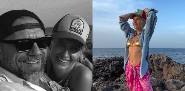 Patrycja Markowska pręży się na skałach w ociekającym ZŁOTEM bikini. Towarzyszy jej ukochany. Ogień? (ZDJĘCIA)