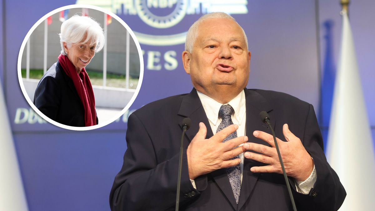 Z lewej szefowa EBC Christine Lagarde, z prawej – prezes NBP Adam Glapiński 