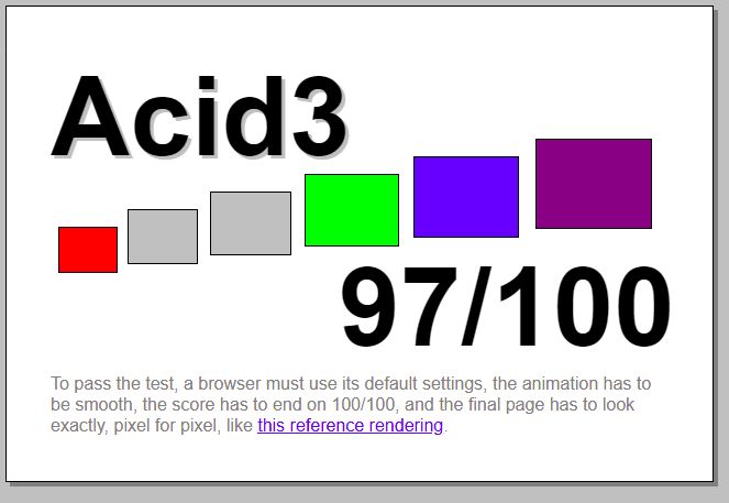 Test Acid3. Prostsze czasy.