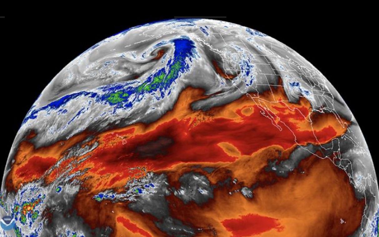 NASA: Mapa tropikalnej pary wodnej