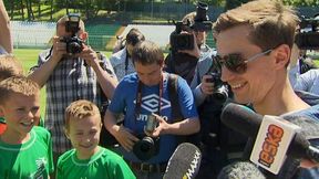 Trening pod okiem mistrza. Stoch i młodzi piłkarze