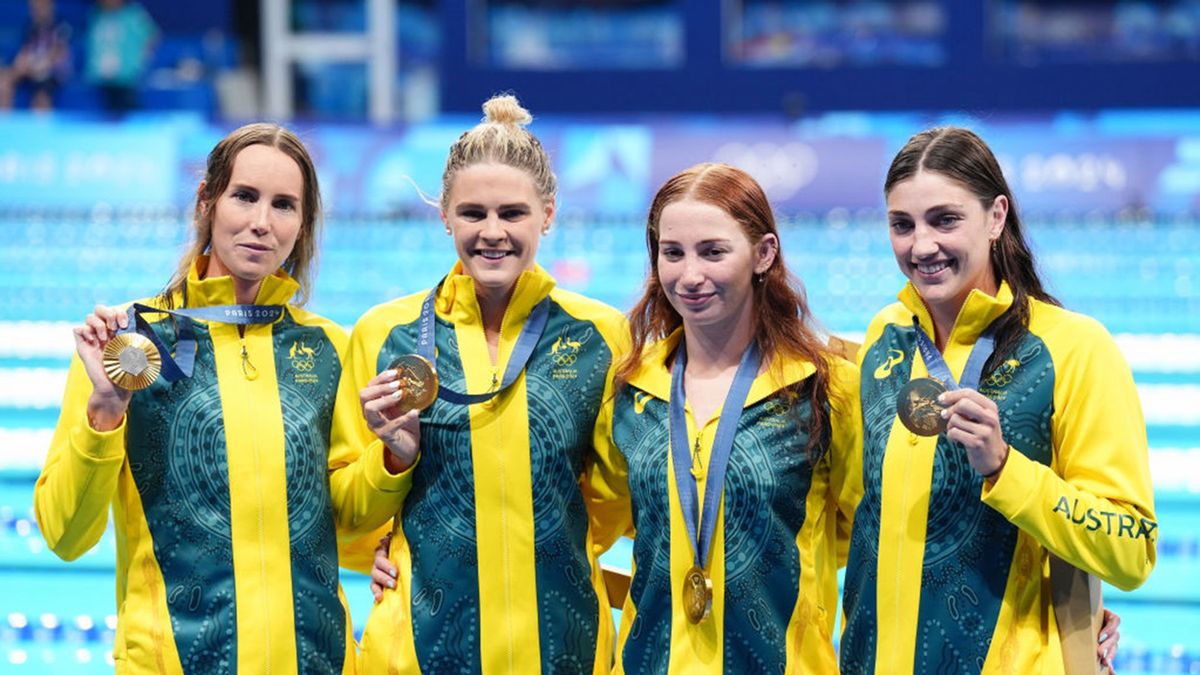 Getty Images / John Walton/PA Images / Na zdjęciu: Australijki wygrały w sztafecie 4x100 m stylem dowolnym