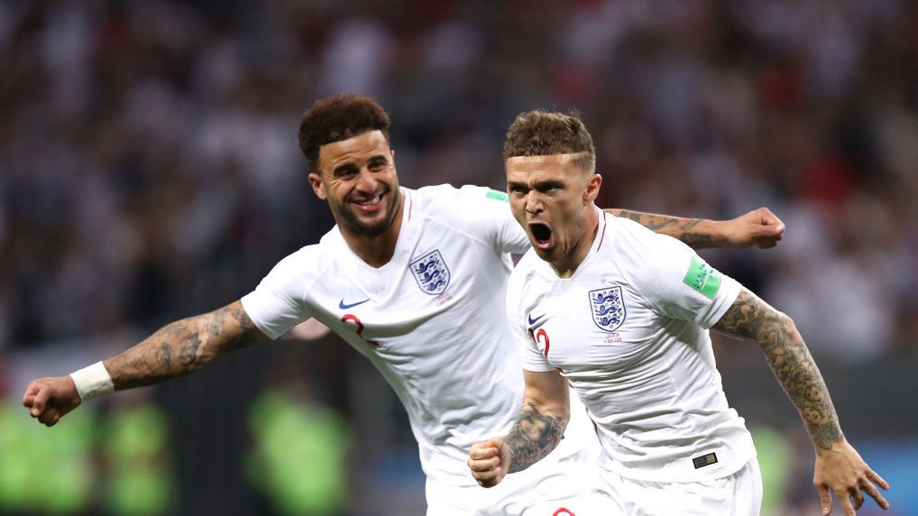 Na zdjęciu od lewej: Kyle Walker i Kieran Trippier