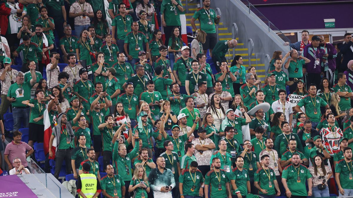 kibice podczas meczu Meksyk - Polska