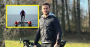 Co za wyczyn. Pokonał 1000 kilometrów rowerem, jeździł nawet po wodzie