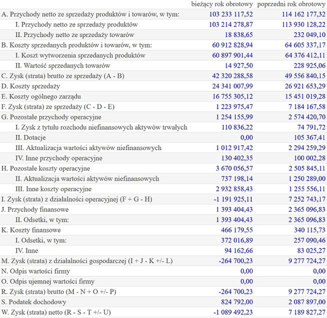 Wyniki finansowe grupy Infor PL