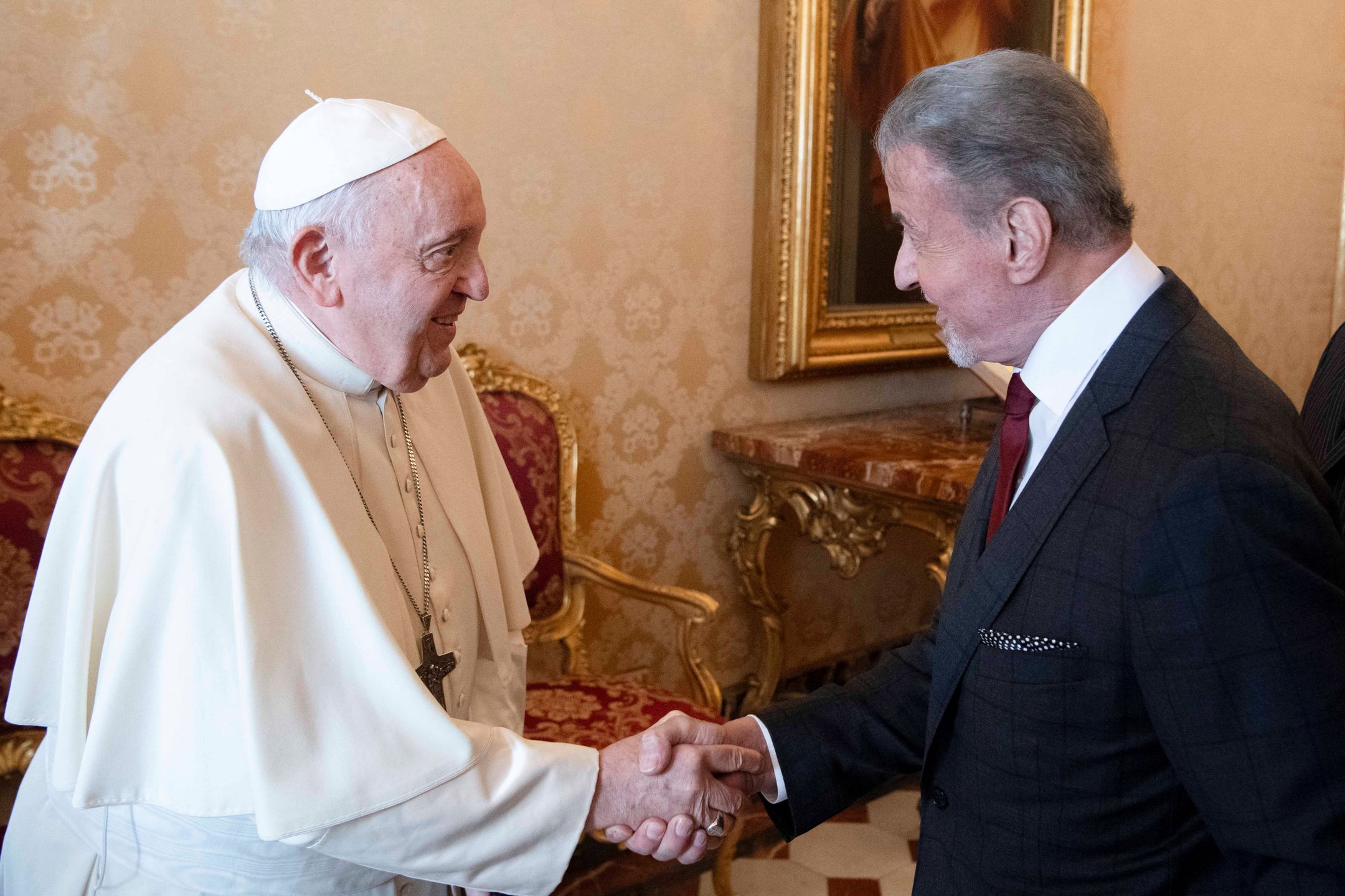 Sylvester Stallone z rodziną u papieża Franciszka