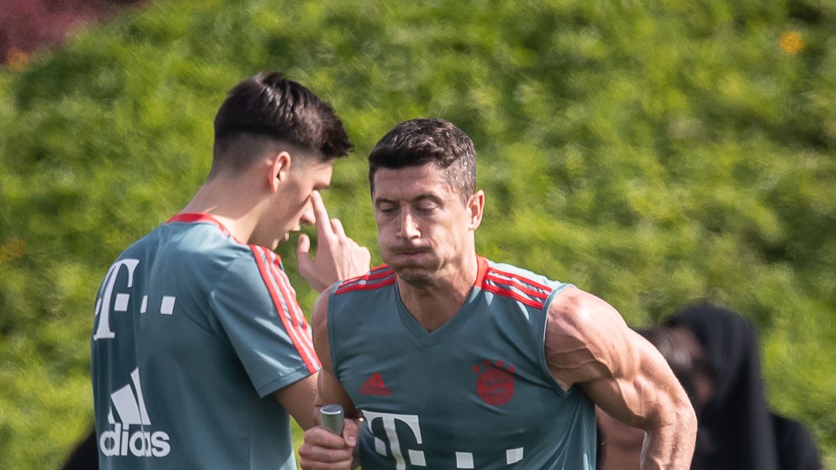 Zdjęcie okładkowe artykułu: Getty Images / Lars Baron / Robert Lewandowski podczas treningu