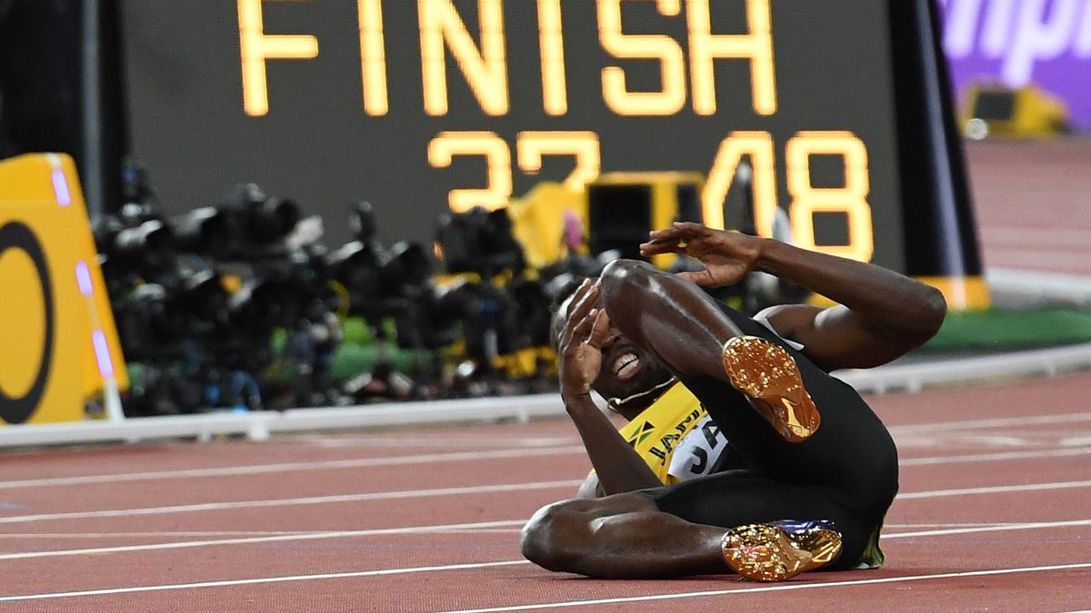 Zdjęcie okładkowe artykułu: PAP/EPA / Kontuzjowany Usain Bolt podczas finału sztafety 4x100 metrów na MŚ w Londynie