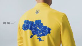 Taka mapa pojawiła się na strojach Ukraińców. Dobrze się przypatrz