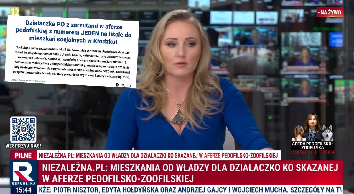 TV Republika i Niezalezna ujawniły, gdzie mieszkają dzieci "bohaterów" afery pedofilskiej
