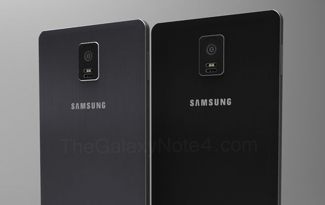 Galaxy Note 4 z 5,7-calowym ekranem i złoty Galaxy F 1