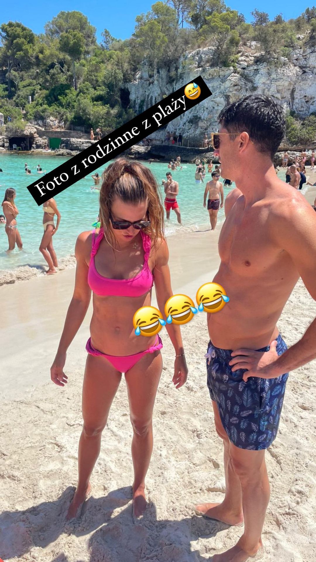 Anna Lewandowska w bikini w obiektywie Mileny Lewandowskiej