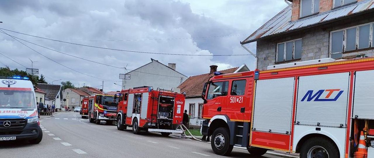 Pożar budynku gospodarczego w miejscowości Oleśnica