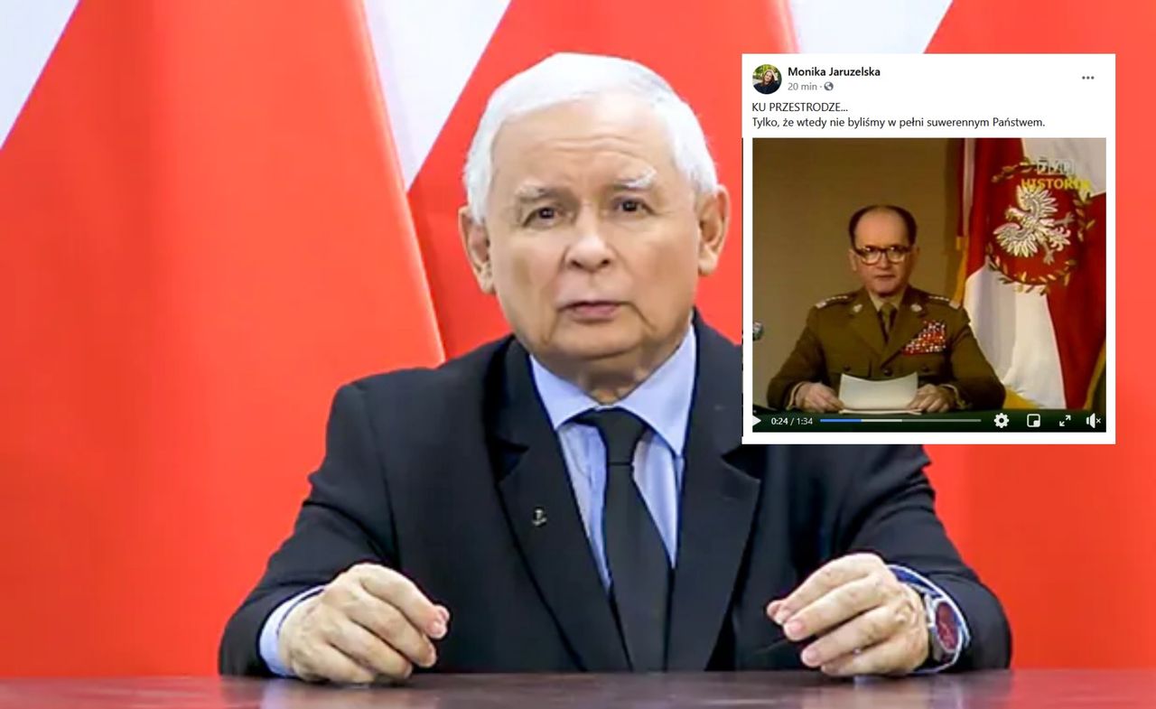 Monika Jaruzelska porównała Kaczyńskiego do swojego ojca