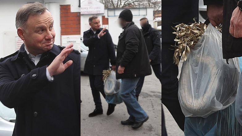 Andrzej Duda buszuje po krakowskim jarmarku