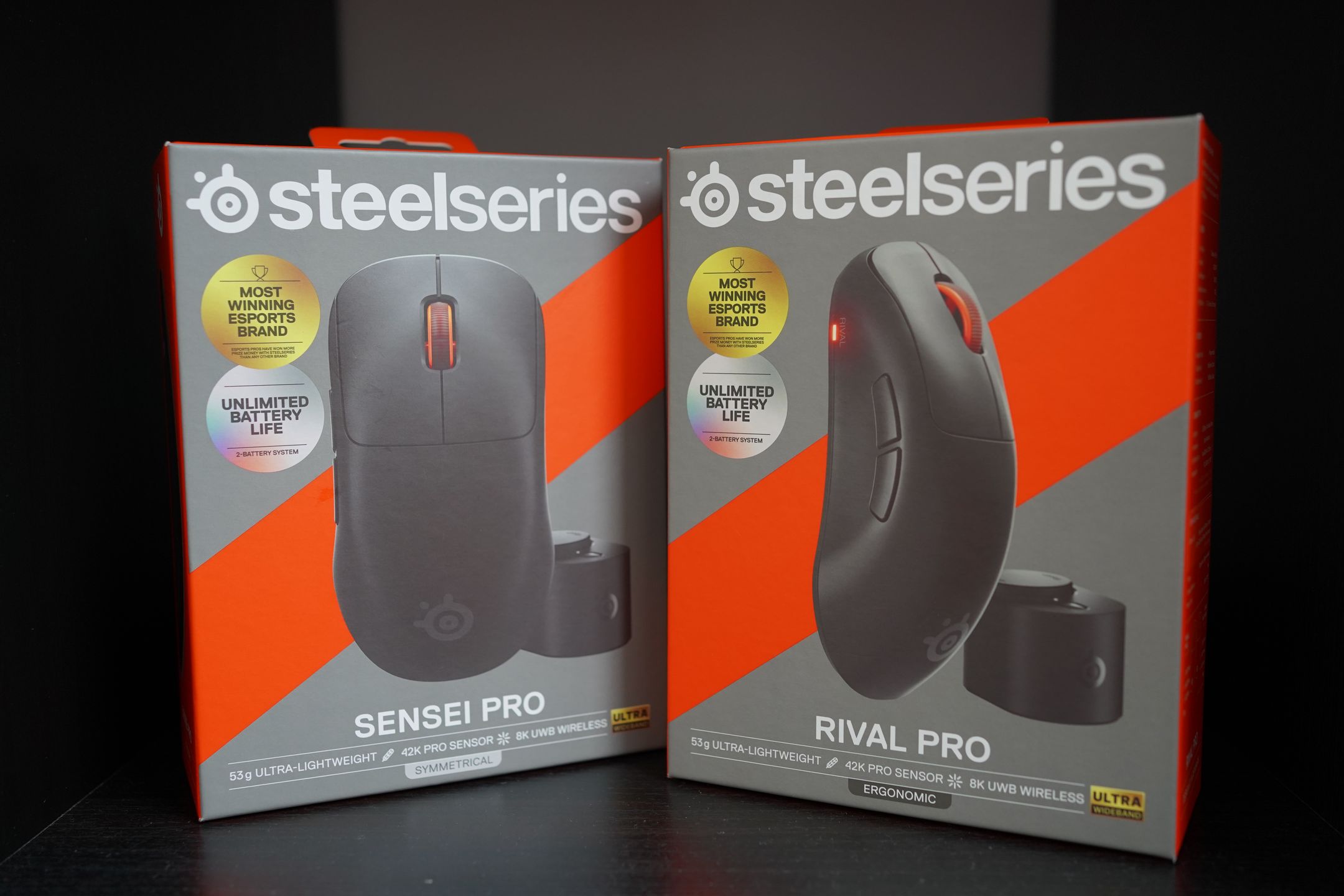 SteelSeries Rival Pro i Sensei Pro