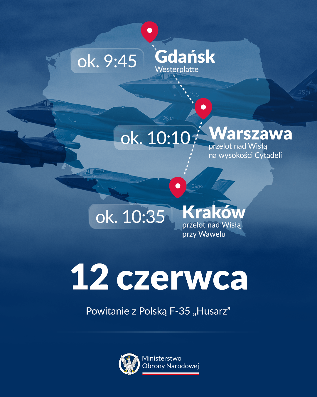 Trasa przelotu F-35