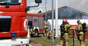 Gola: Ogromny pożar hali. Budynek spłonął jeszcze przed końcem budowy
