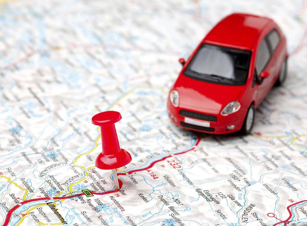 car-on-map