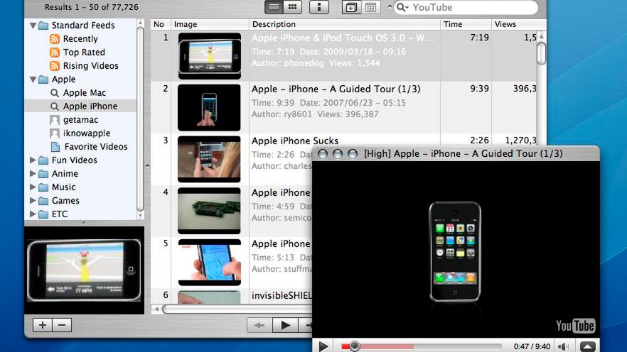 MacTubes - pobieraj i odtwarzaj wideo z YT 1